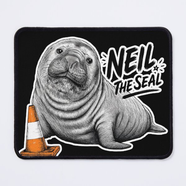 Item preview, Neil the Seal – Cute Australian Wildlife Meme Art designed and sold by Designs By Ms Mal_Tas.