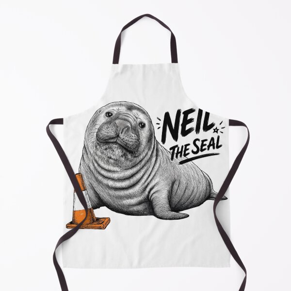 Item preview, Neil the Seal – Cute Australian Wildlife Meme Art designed and sold by Designs By Ms Mal_Tas.