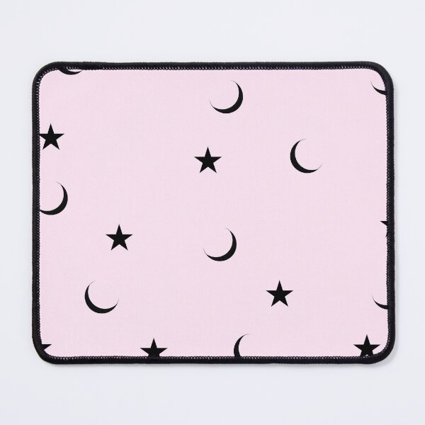 Item preview, Pastel Pink Moon and Stars Seamless Pattern designed and sold by Asmaa Abdul-Azim.