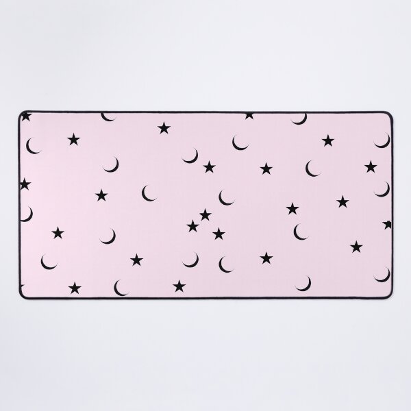 Item preview, Pastel Pink Moon and Stars Seamless Pattern designed and sold by Asmaa Abdul-Azim.