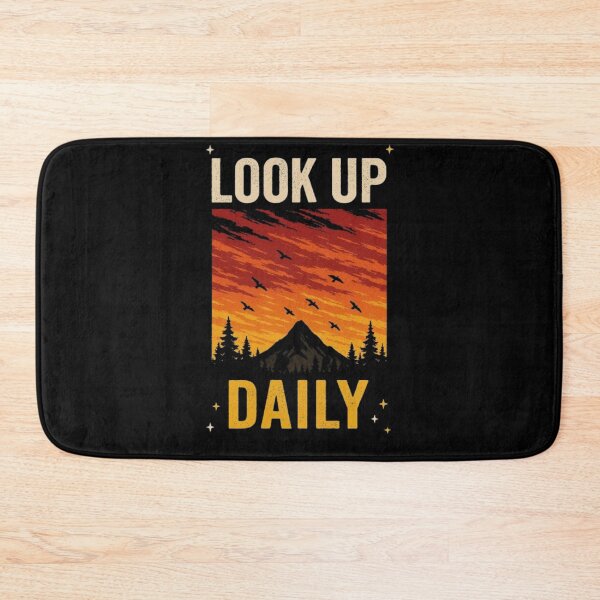 Item preview, Look Up Daily Funny Nature Sunset Mountain Outdoor Hiker T-Shirt designed and sold by HopeAndHustle.