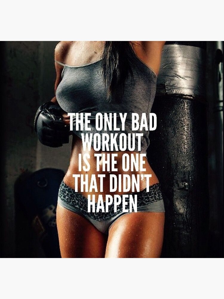 Thumbnail 3 of 3, Poster, Women's Fitness Inspirational Quote designed and sold by superfitstuff.