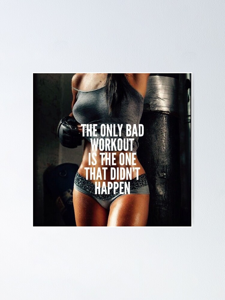 Thumbnail 1 of 3, Poster, Women's Fitness Inspirational Quote designed and sold by superfitstuff.