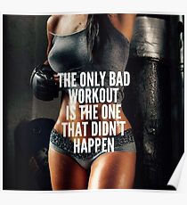 Inspirierend Zitat der Frauen Fitness Poster