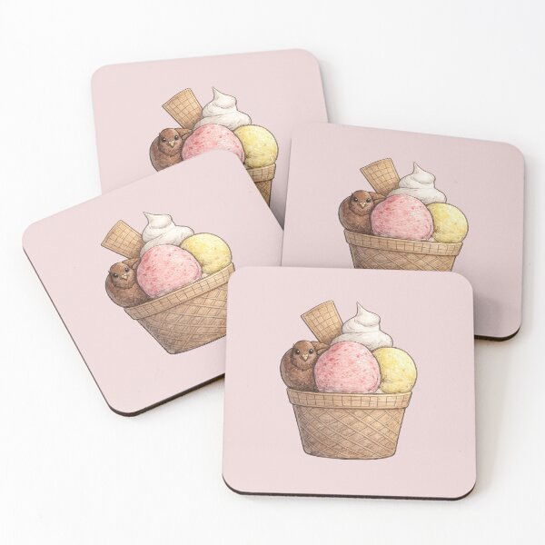 Item preview, Cute Pigeon Ice Cream Sundae | Funny Cartoon Bird Illustration designed and sold by pigeonlovrs.