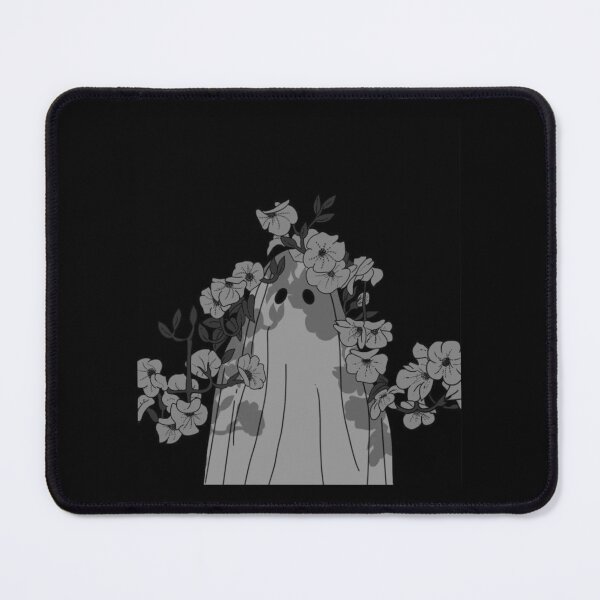 Item preview, Cute Ghost with Flower Crown Illustration - Whimsical Dark Cottagecore Art designed and sold by UrbanCanvas 111.