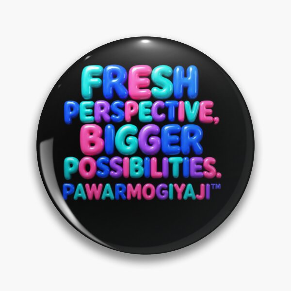 Item preview, Fresh Perspective Bigger Possibilities | Colorful 3D Bubble Typography Motivational Quote designed and sold by Pawar1999.