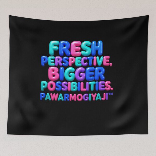 Item preview, Fresh Perspective Bigger Possibilities | Colorful 3D Bubble Typography Motivational Quote designed and sold by Pawar1999.
