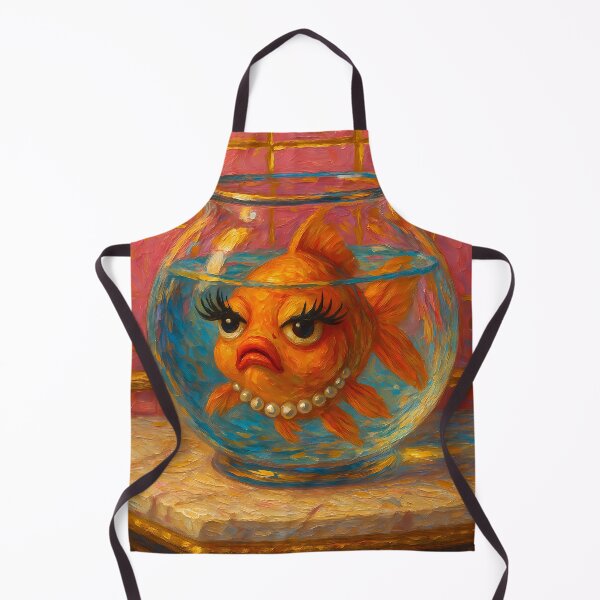 Item preview, Abstract Painting of Glamorous Goldfish Glam Display | Elegant Luxury Aquatic Illustration | Vibrant Modern Wall Art Print designed and sold by PaintedPixels01.