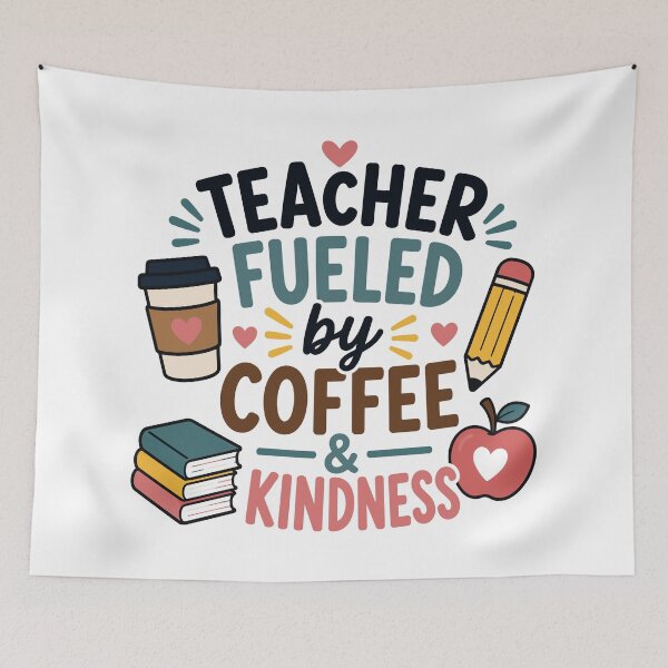 Item preview, Teacher Fueled by Coffee and Kindness designed and sold by officinelala.