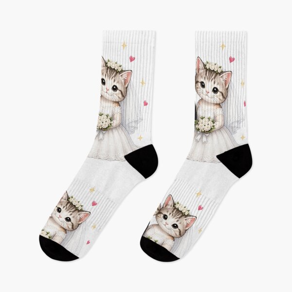 Item preview, Cute Cats Bride and Groom Wedding designed and sold by QuiteOrbit.