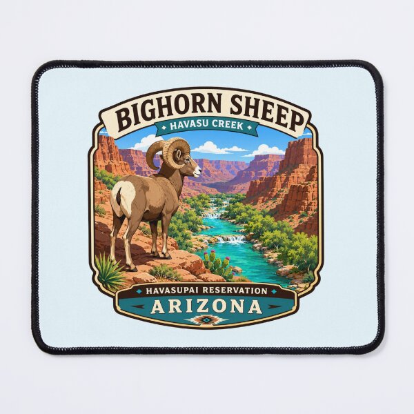 Item preview, Desert Bighorn Sheep Overlooking Havasu Creek, Arizona designed and sold by Myra365Art.