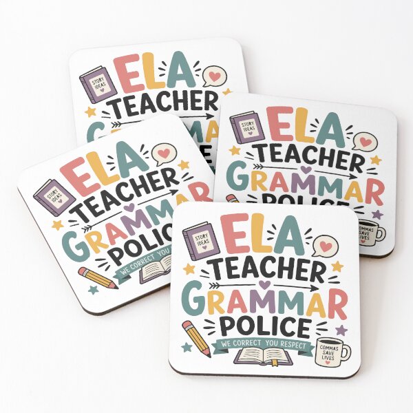 Item preview, ELA English Teacher Grammar Police designed and sold by officinelala.
