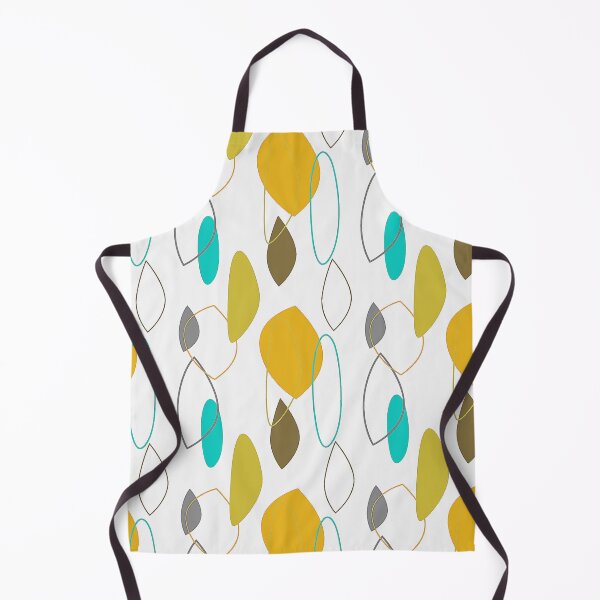 Item preview, Mid-Century Modern Tangerine-Yellow And Aqua Pattern designed and sold by DEC02.