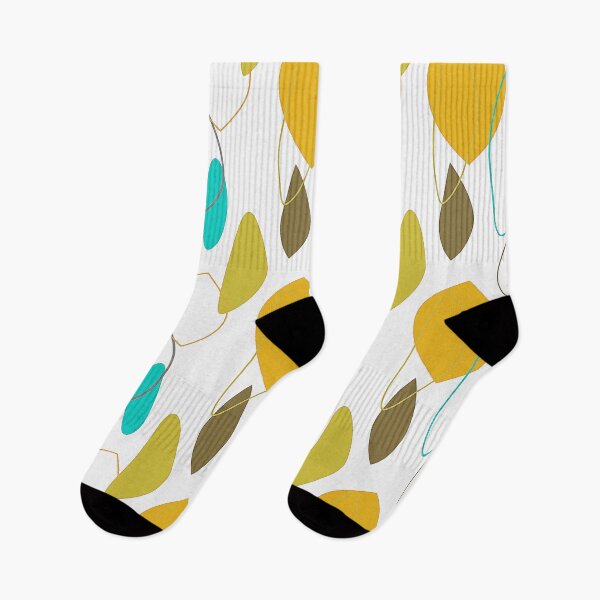 Item preview, Mid-Century Modern Tangerine-Yellow And Aqua Pattern designed and sold by DEC02.