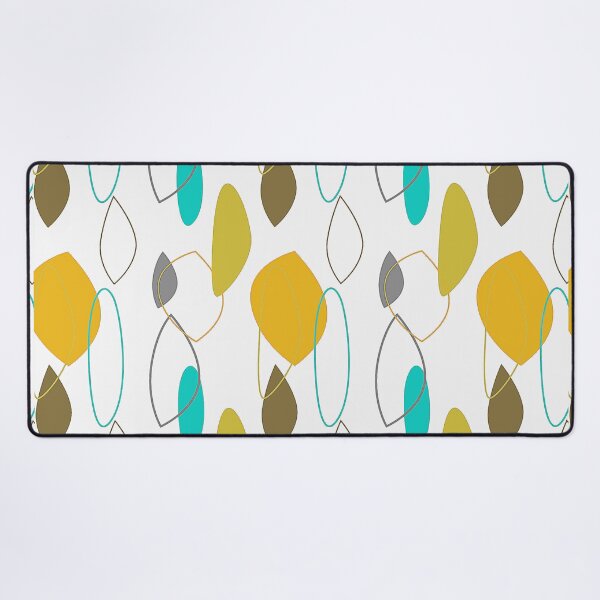 Item preview, Mid-Century Modern Tangerine-Yellow And Aqua Pattern designed and sold by DEC02.