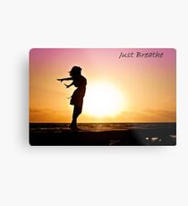 Just Breathe Metal Print