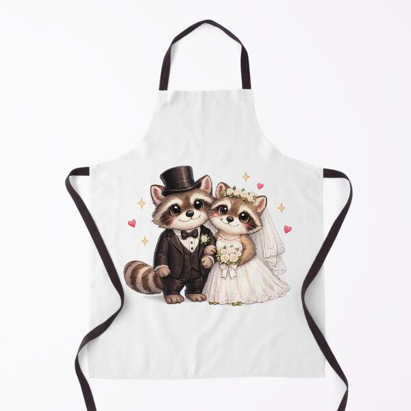 Item preview, Raccoon Bride Groom Bachelorette Party Wedding designed and sold by QuiteOrbit.