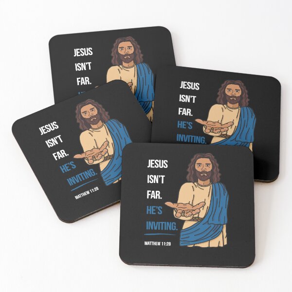Item preview, Jesus Isn't Far He's Inviting - Faith T-Shirt Dark designed and sold by TheUnraveled.