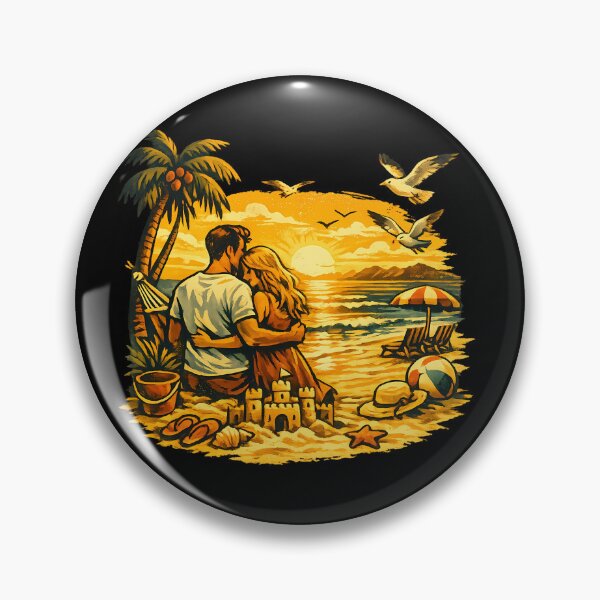 Item preview, Seagull Sunrise Anniversary Beach Trip Gift for Couples designed and sold by OliviaHayesArt.