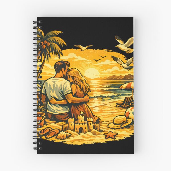 Item preview, Seagull Sunrise Anniversary Beach Trip Gift for Couples designed and sold by OliviaHayesArt.