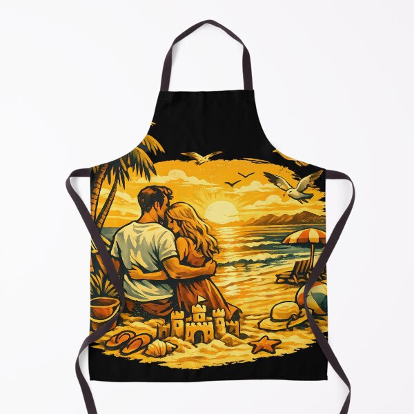 Item preview, Seagull Sunrise Anniversary Beach Trip Gift for Couples designed and sold by OliviaHayesArt.