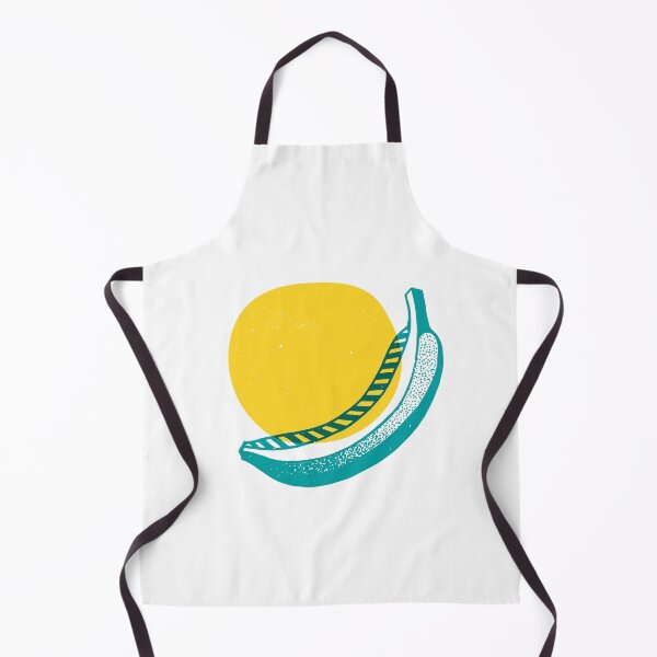 Item preview, Blue banana on yellow circle designed and sold by pixel_werk.