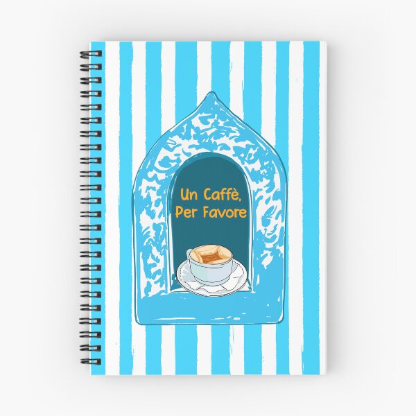 Item preview, Un Caffè, Per Favore Italian Espresso Coffee Illustration designed and sold by MaiZephyr.