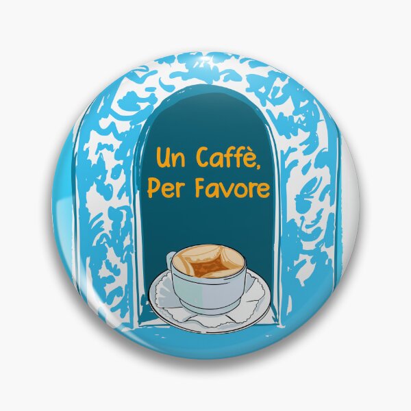 Item preview, Un Caffè, Per Favore Italian Espresso Coffee Illustration designed and sold by MaiZephyr.
