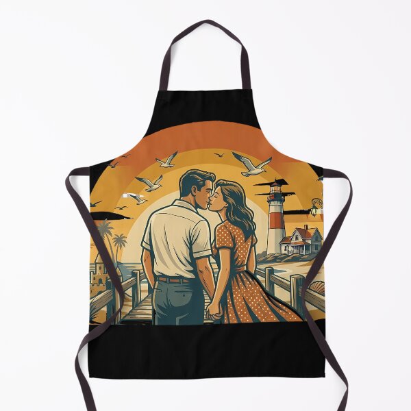 Item preview, Dune Path Vintage Beach Vacation Couple Shirt designed and sold by OliviaHayesArt.