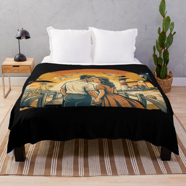 Item preview, Dune Path Vintage Beach Vacation Couple Shirt designed and sold by OliviaHayesArt.