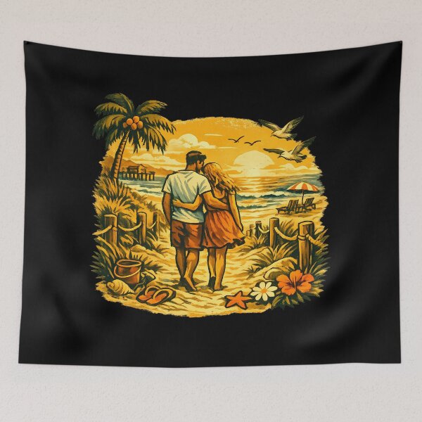 Item preview, Dune Path Anniversary Beach Trip Gift for Couples designed and sold by OliviaHayesArt.