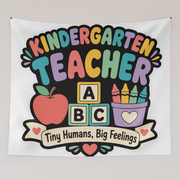 Item preview, Kindergarten Teacher Tiny Humans Big Feelings designed and sold by officinelala.