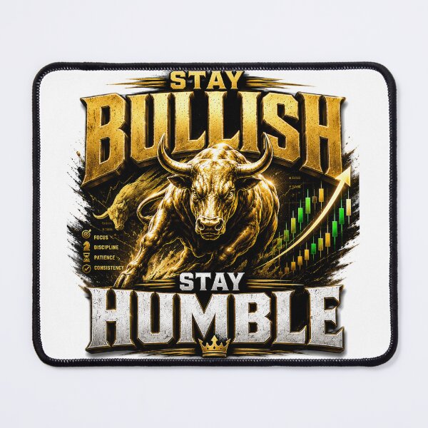 Item preview, Stay Bullish Stay Humble Forex Trading Bull Market Trader Motivation designed and sold by PipForgeStudio .
