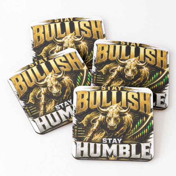 Item preview, Stay Bullish Stay Humble Forex Trading Bull Market Trader Motivation designed and sold by PipForgeStudio .