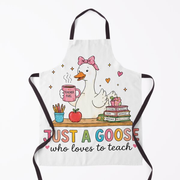 Item preview, Just a Goose Who Loves to Teach — Teacher Fuel Coffee Goose with Books designed and sold by MAPDDesigns.