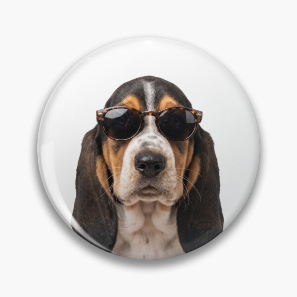 Item preview, Cute Baby Basset Hound Dog Wearing Sunglasses Funny designed and sold by RareLavender.
