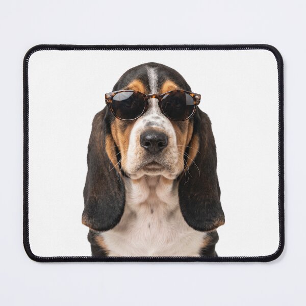 Item preview, Cute Baby Basset Hound Dog Wearing Sunglasses Funny designed and sold by RareLavender.