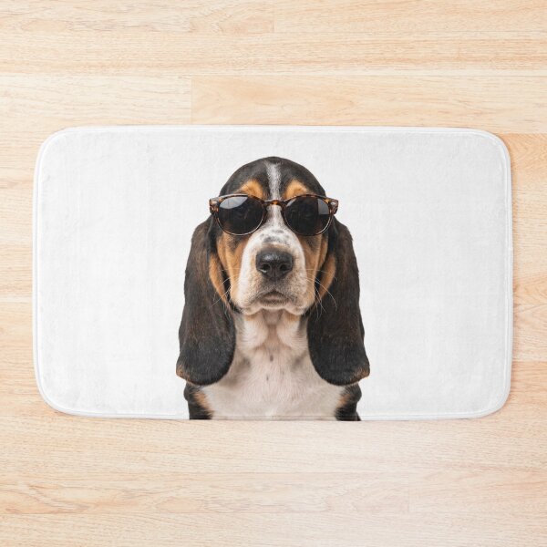 Item preview, Cute Baby Basset Hound Dog Wearing Sunglasses Funny designed and sold by RareLavender.