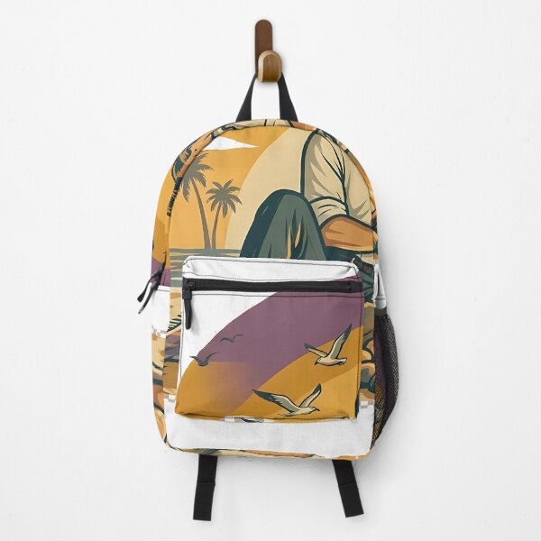 Item preview, Bonfire Evening Vintage Beach Vacation Couple designed and sold by OliviaHayesArt.