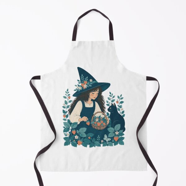Item preview, Strawberry field Witch Vintage Art designed and sold by AtlantiqArt.