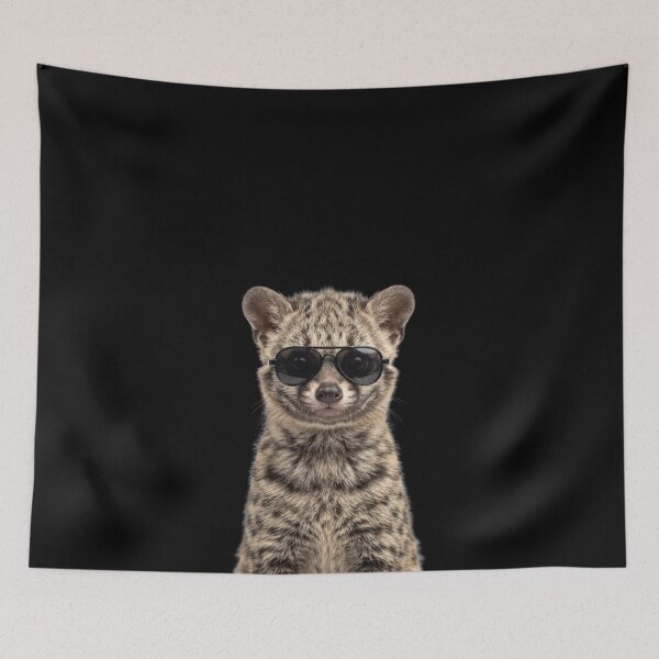 Item preview, Cute Baby Civet Wearing Sunglasses Funny designed and sold by RareLavender.