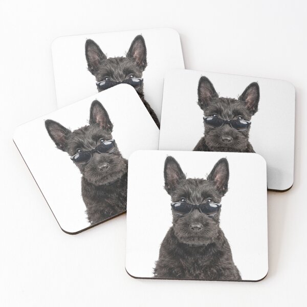 Item preview, Cute Baby Scottish Terrier dog Wearing Sunglasses Funny designed and sold by RareLavender.
