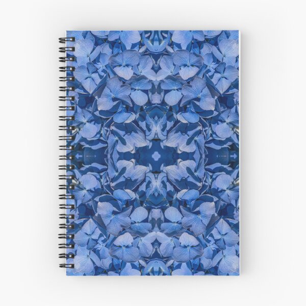 Item preview, Blue Hydrangea Kaleidoscope — Symmetrical Floral Pattern, Jewel Blue Botanical designed and sold by Andrey Yurkevich Art.