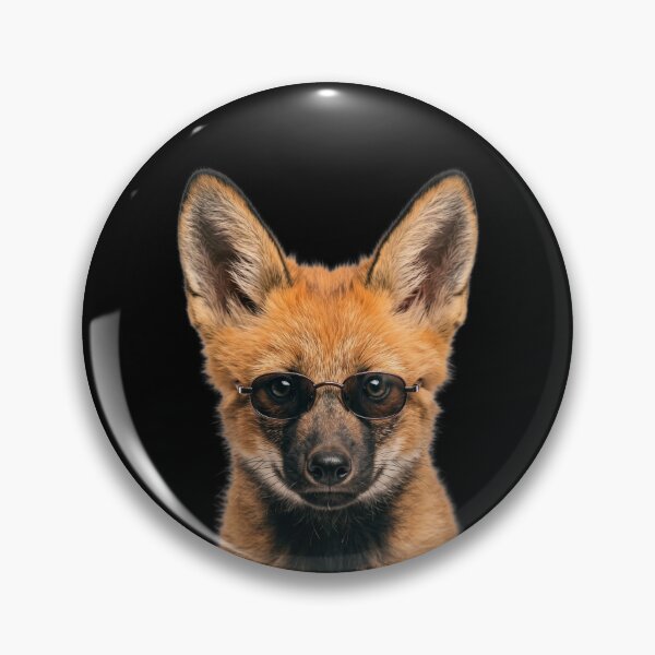 Item preview, Cute Baby Maned Wolf Wearing Sunglasses Funny designed and sold by RareLavender.