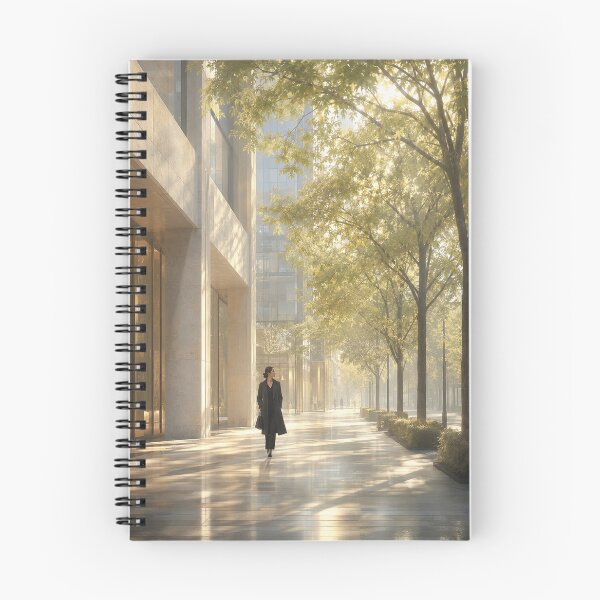 Item preview, Tree-Lined Morning Avenue designed and sold by SEIMEI2025.