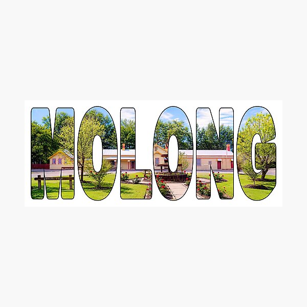 Item preview, MOLONG - NSW Australia Historic Train Station with Spring Roses Park designed and sold by Adam Gormley.