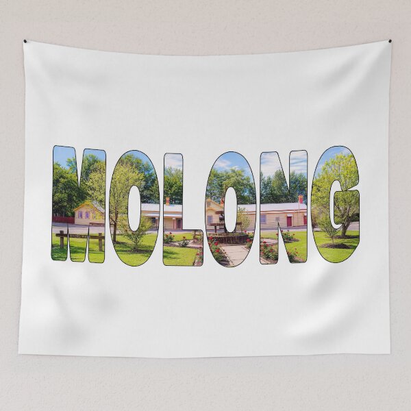 Item preview, MOLONG - NSW Australia Historic Train Station with Spring Roses Park designed and sold by Adam Gormley.