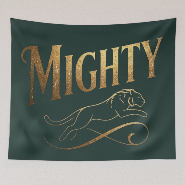 Item preview, Mighty Wild Panther Vintage Gold Design designed and sold by MarZeDesigns .