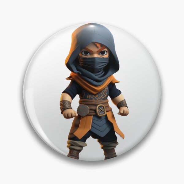 Item preview, Shadow Desert Ninja - Cute Fantasy Rogue Character Art designed and sold by ZyloPrints.